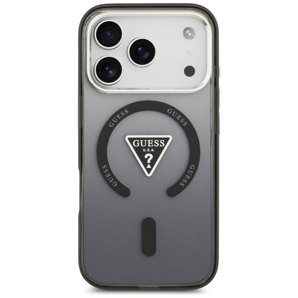Kryt Guess IML Gradient Triangle Logo MagSafe Apple iPhone 17 Pro black