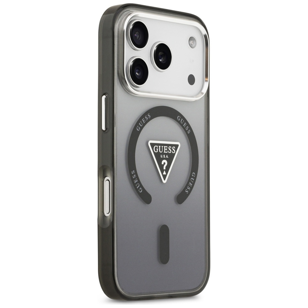 Kryt Guess IML Gradient Triangle Logo MagSafe Apple iPhone 17 Pro black