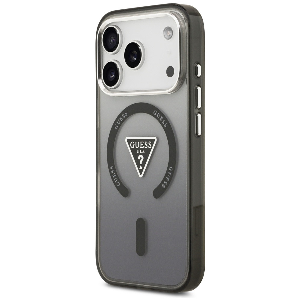 Kryt Guess IML Gradient Triangle Logo MagSafe Apple iPhone 17 Pro Max black