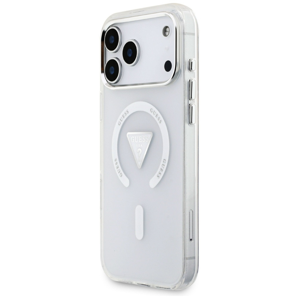 Kryt Guess IML Gradient Triangle Logo MagSafe Apple iPhone 17 Pro Max clear