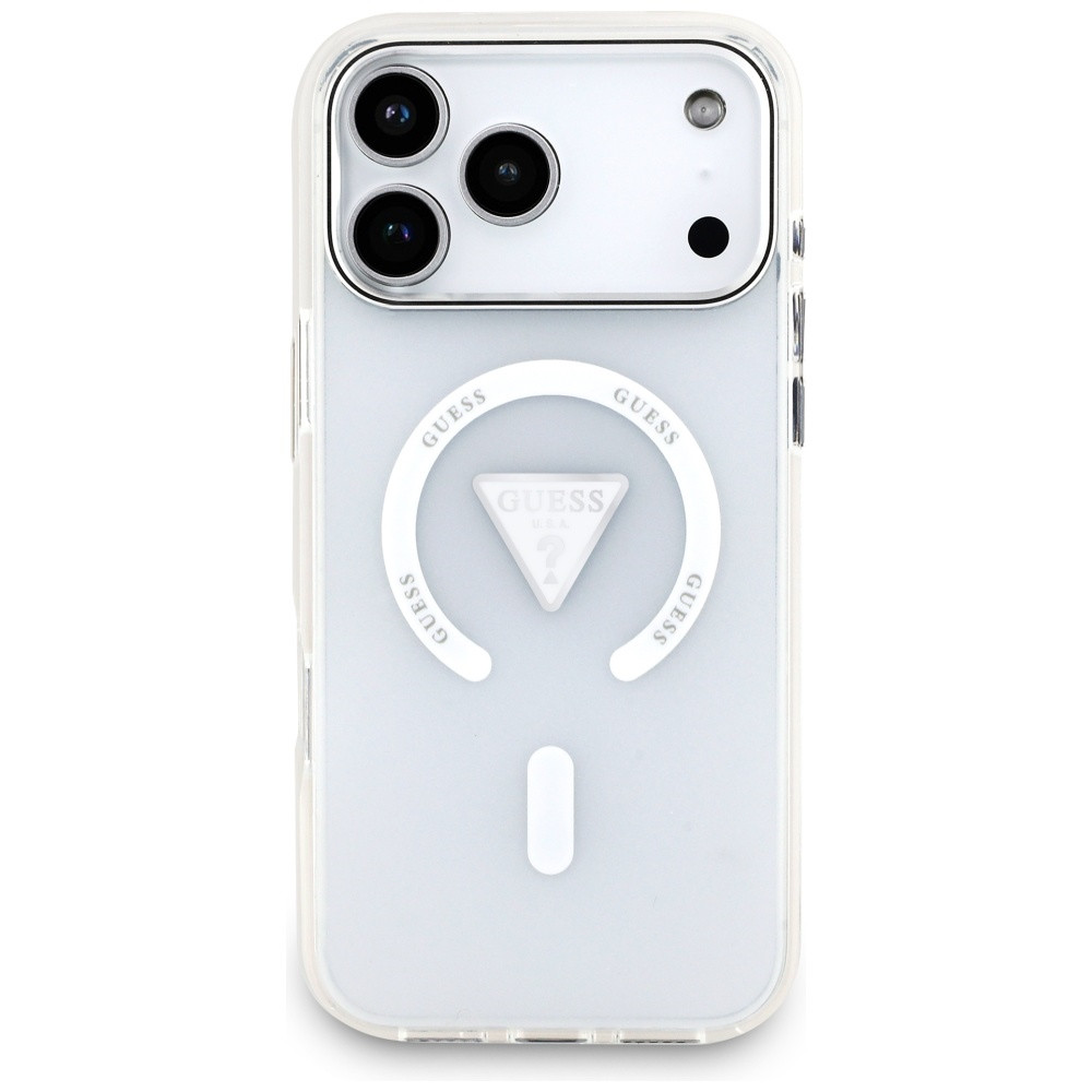 Kryt Guess IML Gradient Triangle Logo MagSafe Apple iPhone 17 Pro Max clear