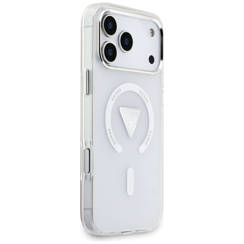 Kryt Guess IML Gradient Triangle Logo MagSafe Apple iPhone 17 Pro Max clear