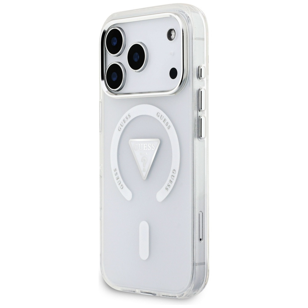 Kryt Guess IML Gradient Triangle Logo MagSafe Apple iPhone 17 Pro clear