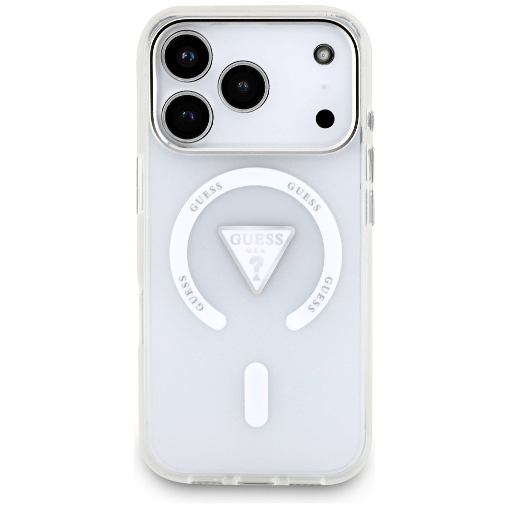 Kryt Guess IML Gradient Triangle Logo MagSafe Apple iPhone 17 Pro clear