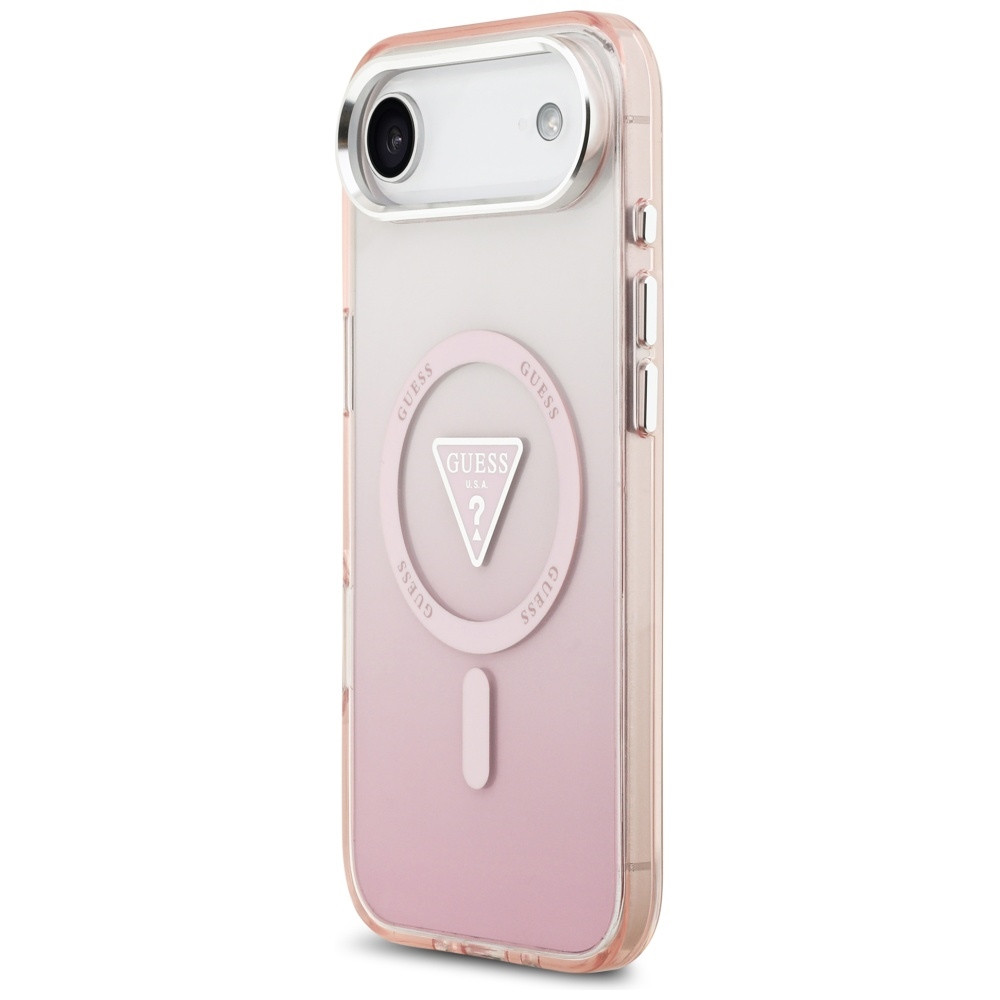 Kryt Guess IML Gradient Triangle Logo MagSafe Apple iPhone Air pink