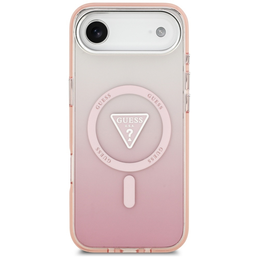 Kryt Guess IML Gradient Triangle Logo MagSafe Apple iPhone Air pink