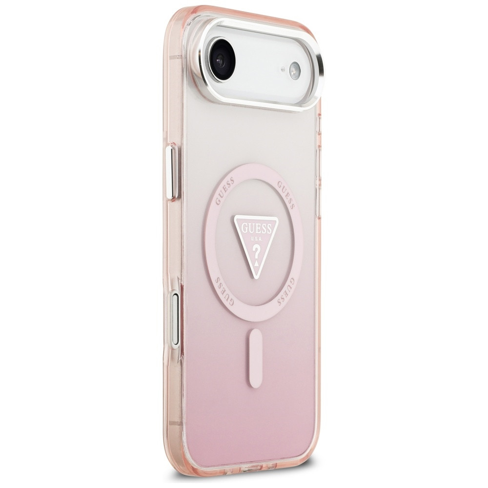 Kryt Guess IML Gradient Triangle Logo MagSafe Apple iPhone Air pink