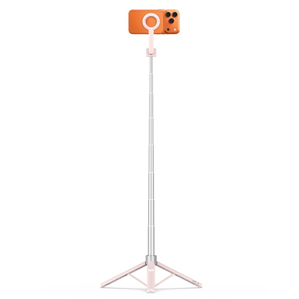 Kryt Tech-Protect L10S MagSafe Bluetooth Selfie Stick Tripod Pink/grey