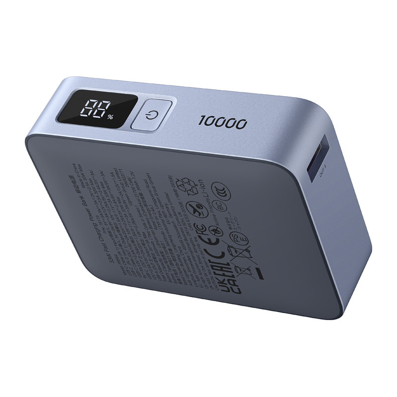 UGREEN PB584 Powerbank 10000mAh USB-A, USB-C 33W + built-in cable (gray)
