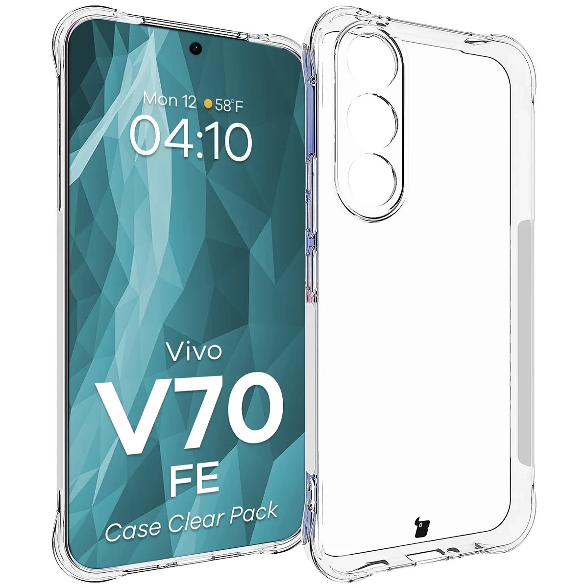 Kryt Bizon Case Clear Pack Vivo V70 FE 5G