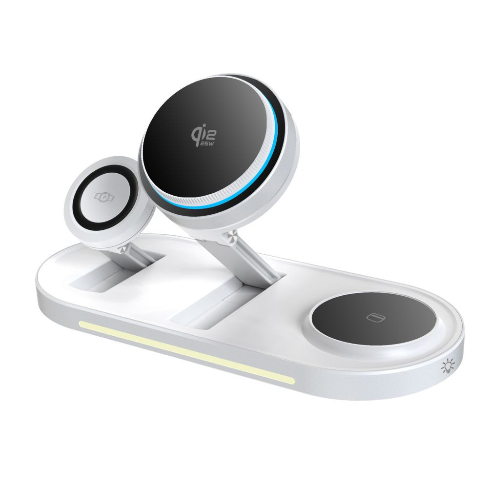 Bezdrátová nabíječka Tech-Protect A51 Arcticboost 3in1 Magnetic MagSafe Wireless Charger 25W Qi2.2 White