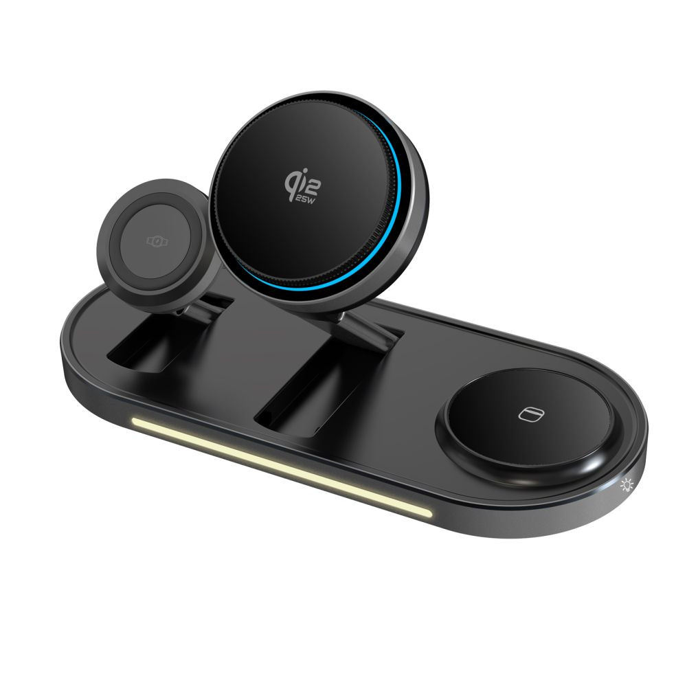 Bezdrátová nabíječka Tech-Protect A51 Arcticboost 3in1 Magnetic MagSafe Wireless Charger 25w Qi2.2 Black