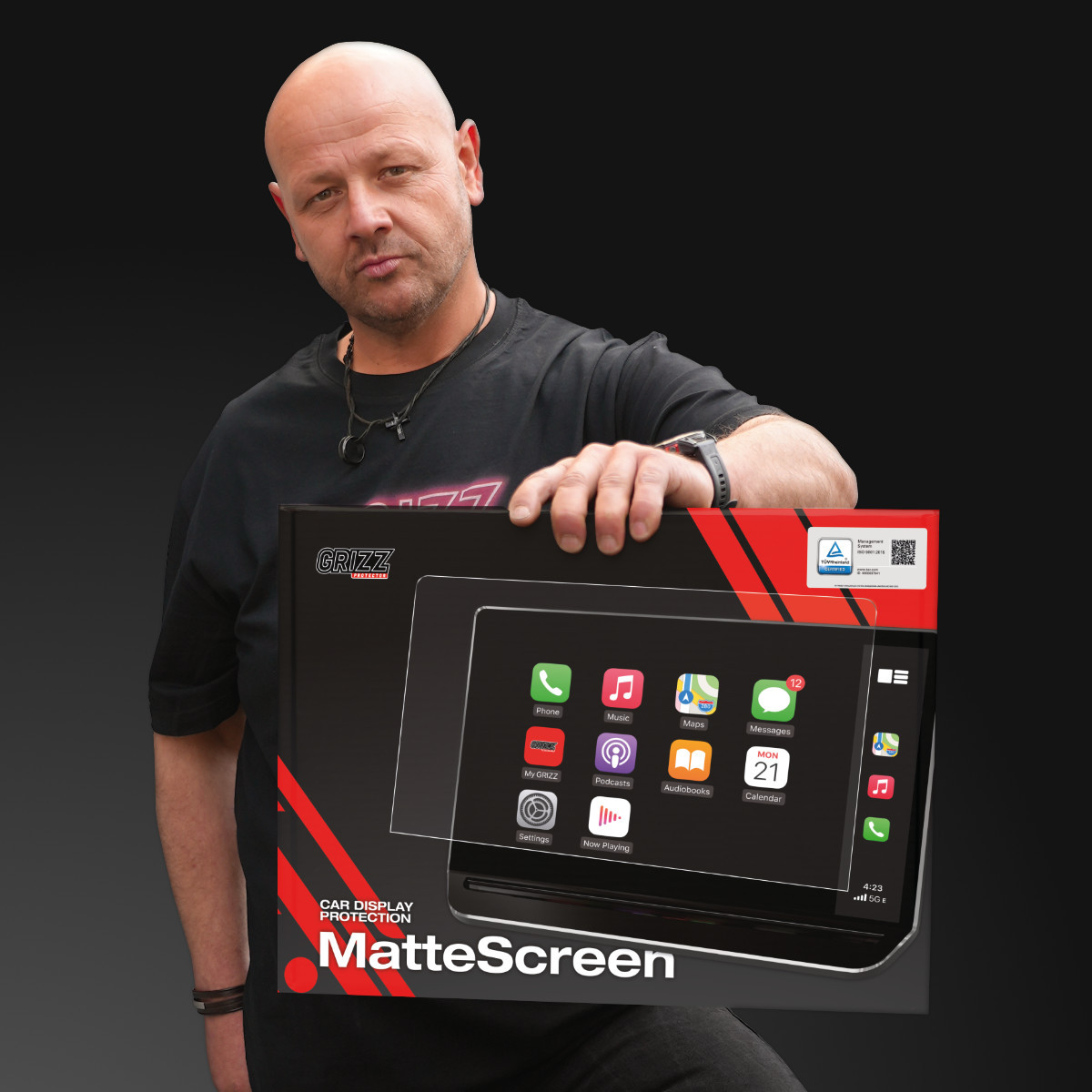 Keramická fólie do auta GrizzGlass CarDisplay Protection Renault Clio 6 10,1" (2026) [2in1]