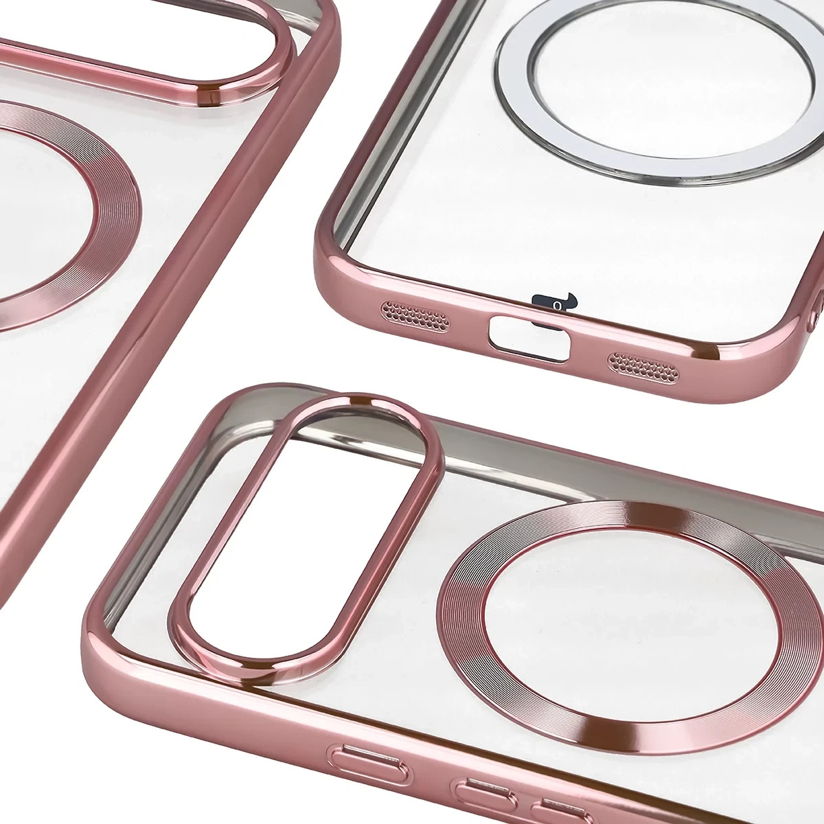 Kryt Bizon Case EduardO Magnetic Google Pixel 10 / 10 Pro, clear-pink
