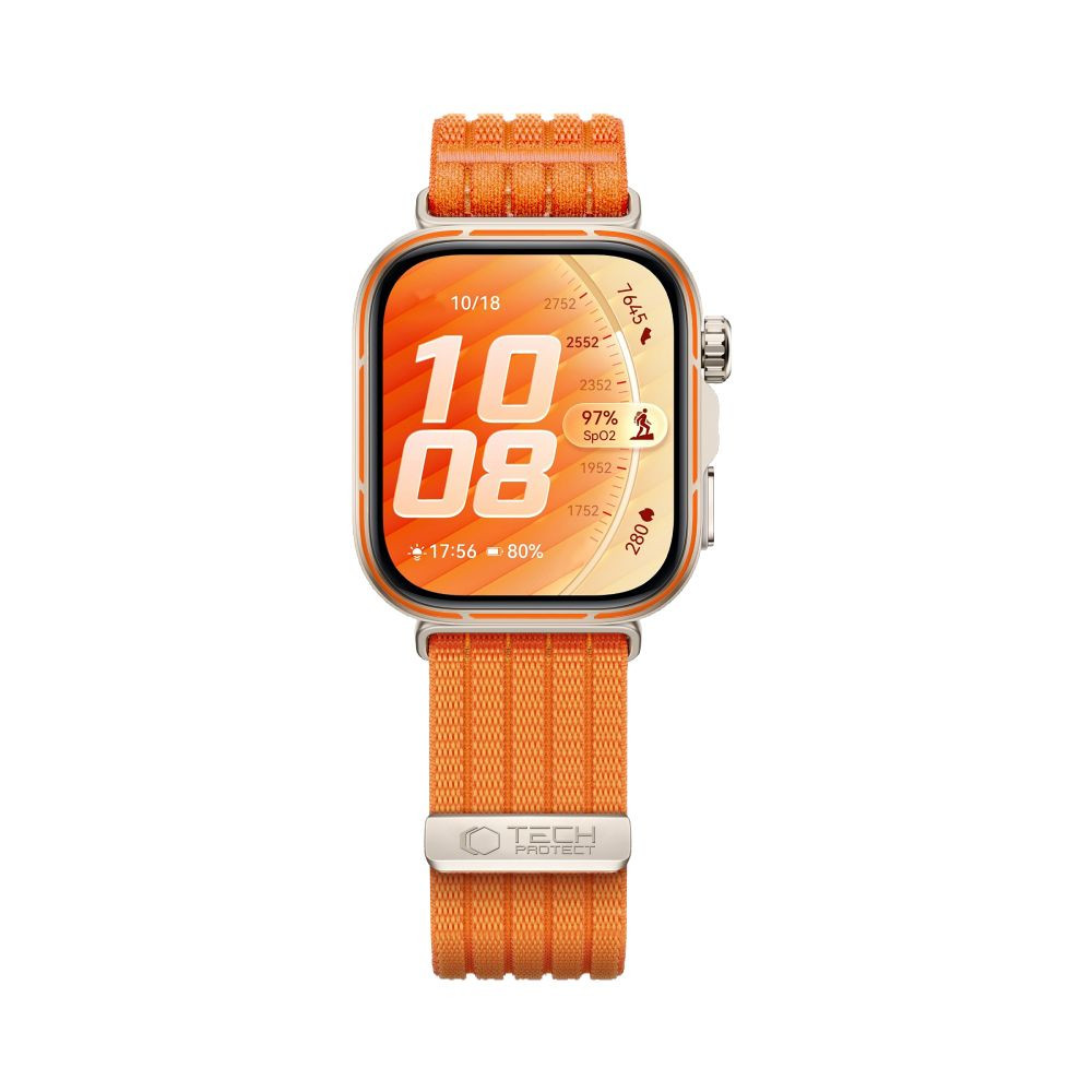 Kryt Tech-Protect Nylon Huawei Watch Fit 3 / 4 / 4 Pro / 5 / 5 Pro Orange