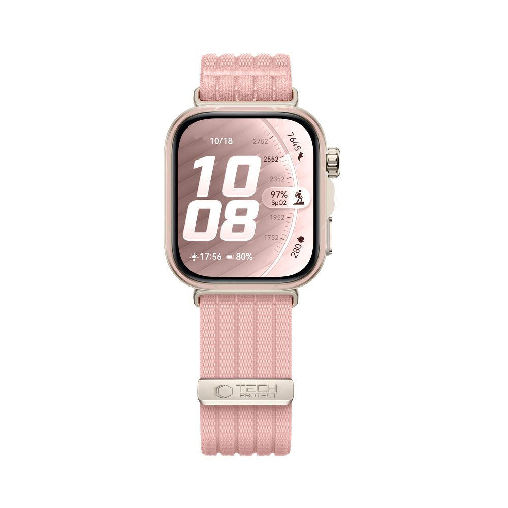 Kryt Tech-Protect Nylon Huawei Watch Fit 3 / 4 / 4 Pro / 5 / 5 Pro Light Pink