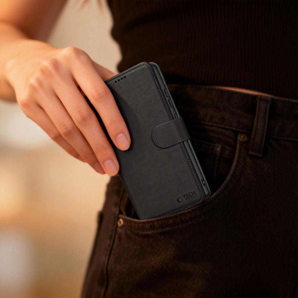 Knížkové pouzdro Tech-Protect Wallet Motorola Edge 70 Pro 5G Black