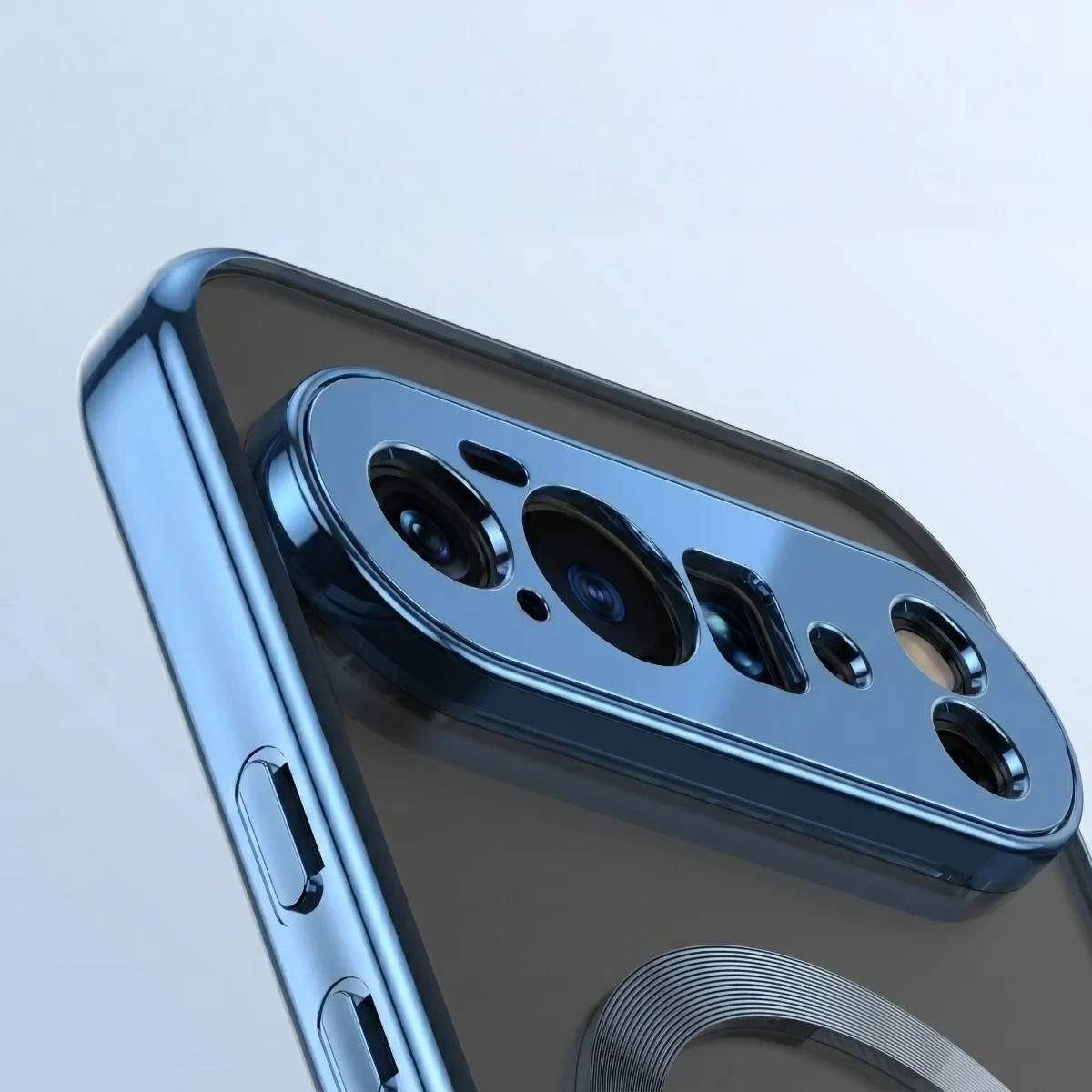 Kryt Bizon Case EduardO Magnetic Google Pixel 10 Pro XL, transparent-blue