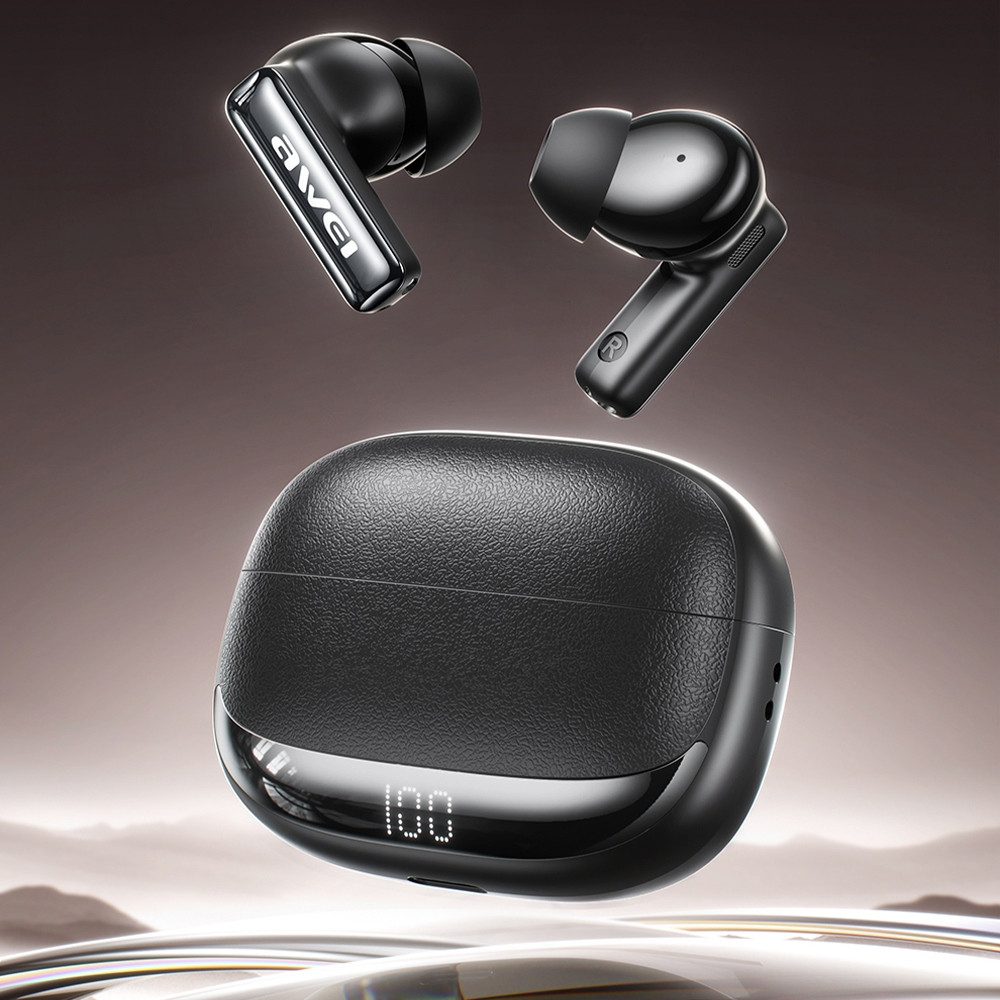 Kryt AWEI TA19 ANC Wireless in-ear headphones Bluetooth 6.0 TWS + docking station black