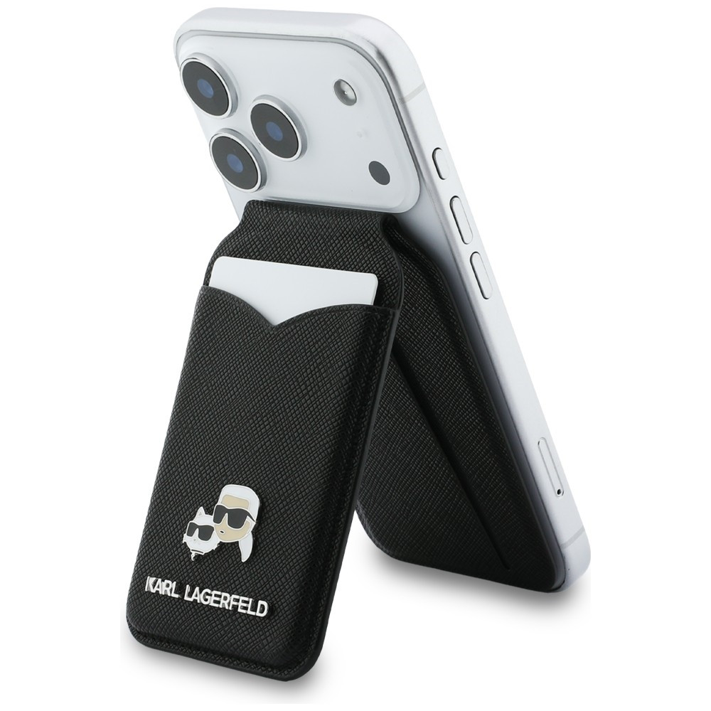 Knížkové pouzdro Karl Lagerfeld Stand Mirror MagSafe Wallet Black