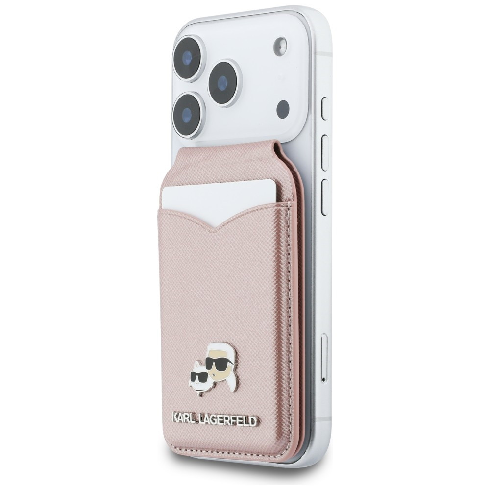 Kryt Karl Lagerfeld Stand Mirror MagSafe Wallet Pink