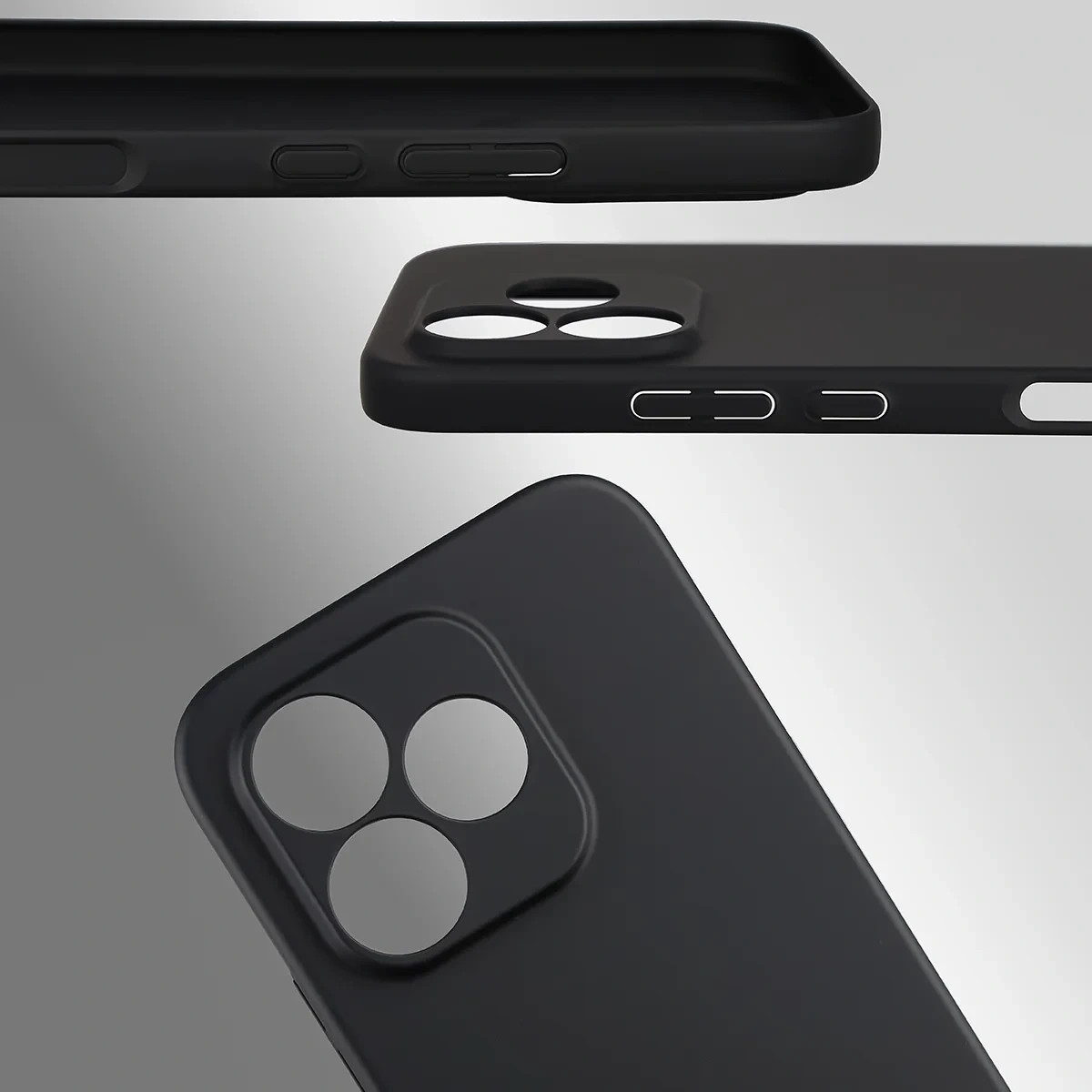 Kryt Bizon Case Łupka Honor 600 Lite 5G, black
