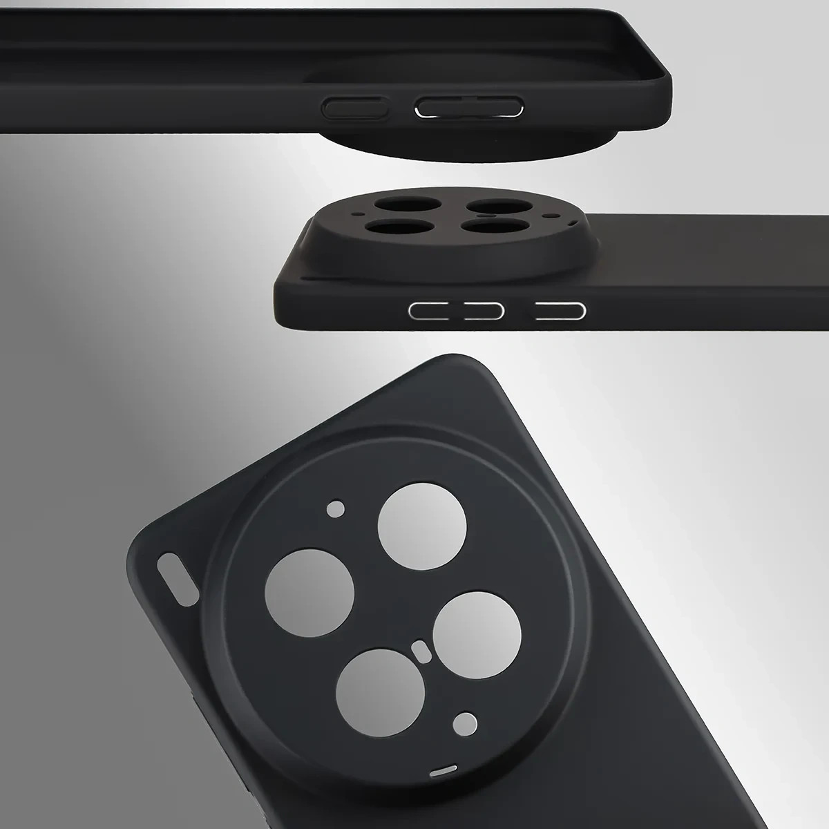 Kryt Bizon Case Łupka Vivo X300 Ultra, black