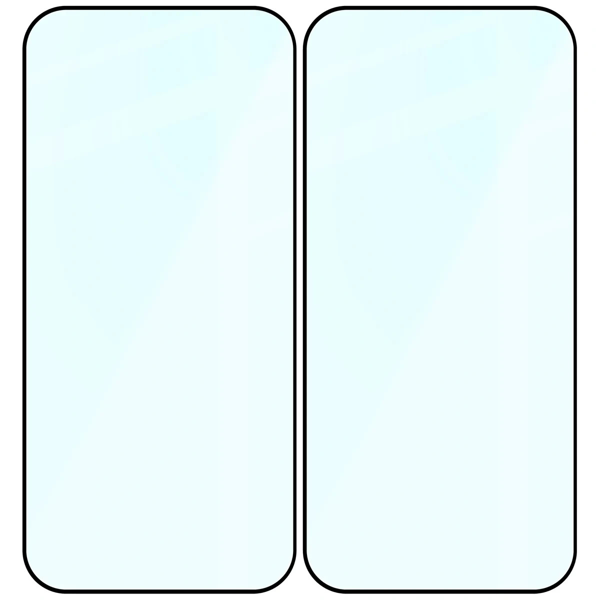 Ochranné sklo Bizon Glass Edge Duo Honor 600 5G / 600 Pro 5G, black frame [2 PACK]