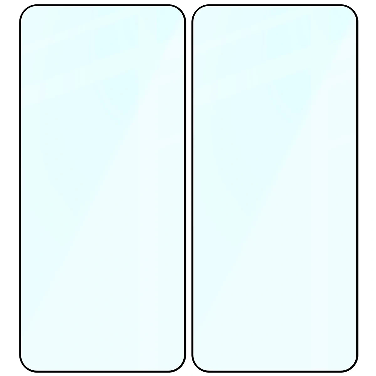 Ochranné sklo Bizon Glass Edge Duo Oppo Find X9 Ultra, black frame [2 PACK]