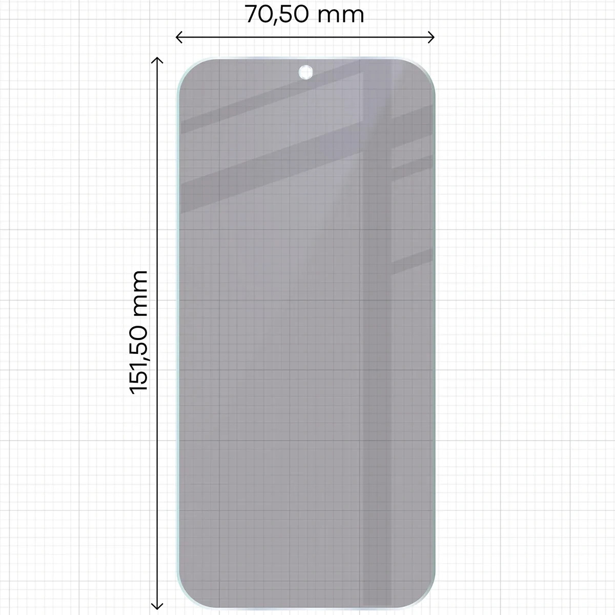 Ochranné sklo Bizon Hybrid Shadow Honor 600 Pro 5G, matte