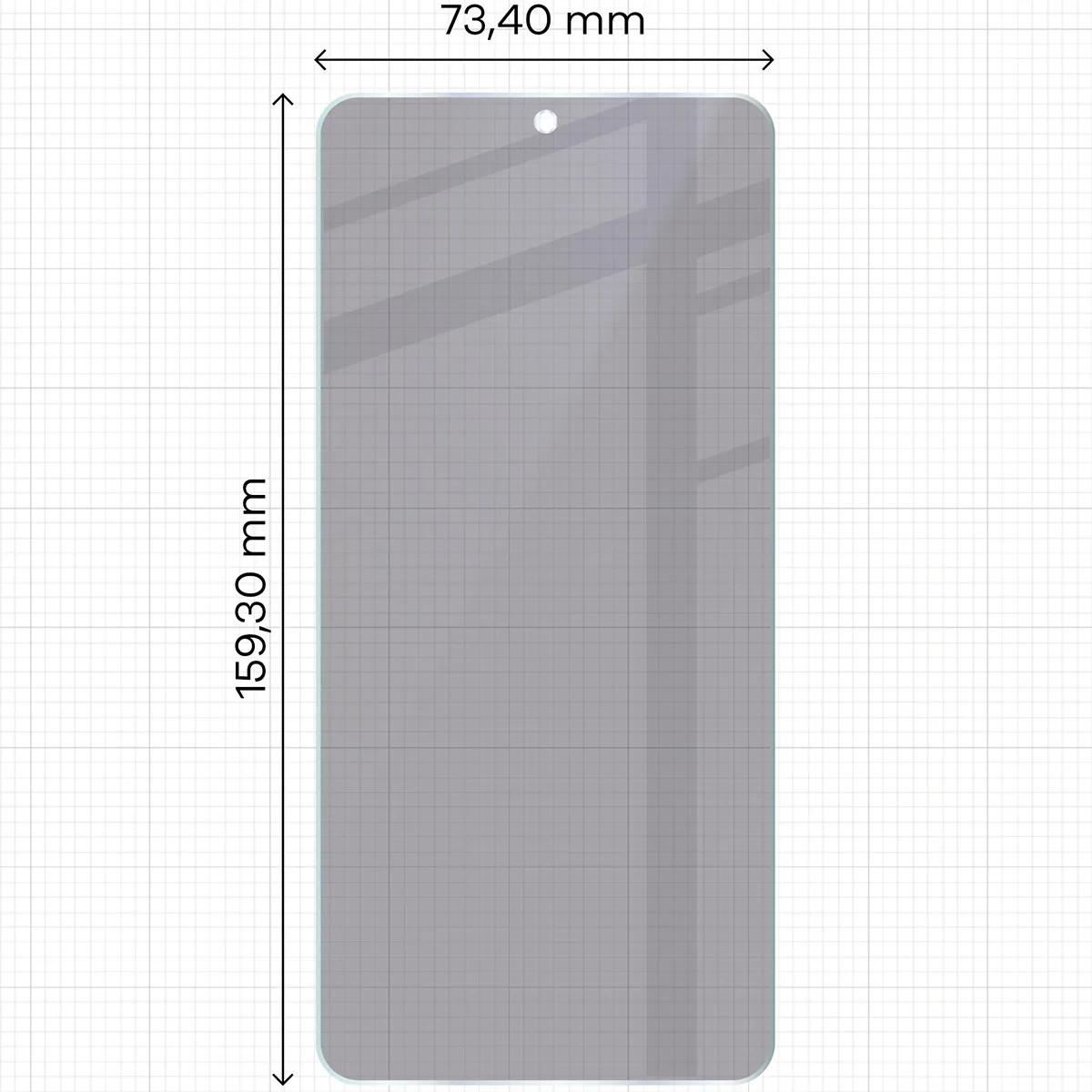 Ochranné sklo Bizon Hybrid Shadow Oppo Find X9 Ultra, matte