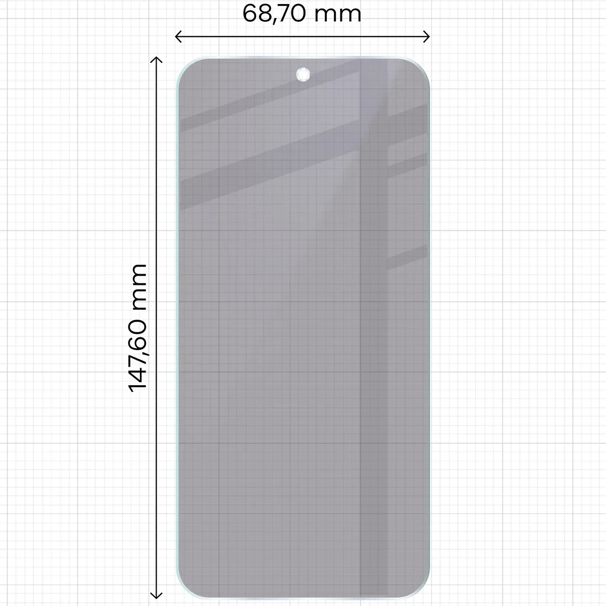 Ochranné sklo Bizon Hybrid Shadow Vivo X300 FE, matte