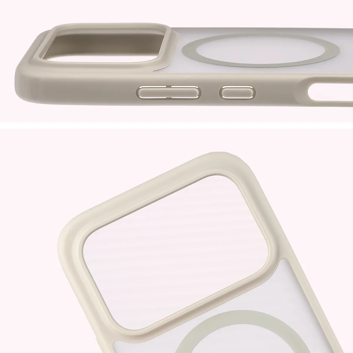 Kryt Bizon Case MatteO Magnetic do Honor 600 5G / 600 Pro 5G, smoky beige