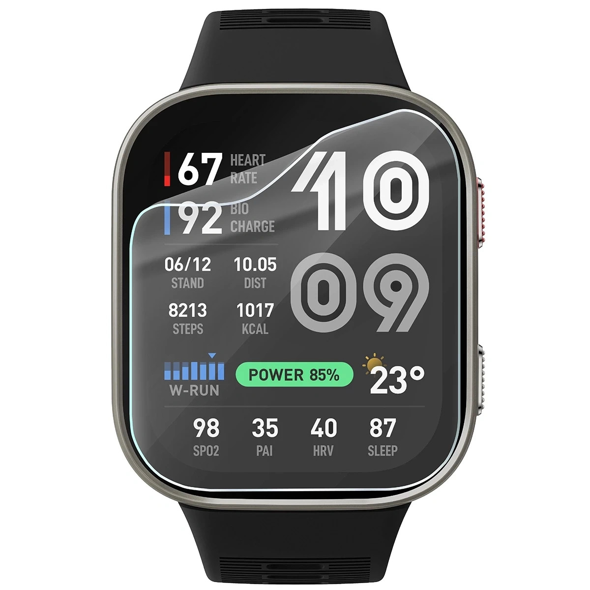 Kryt Bizon Watch Film HydroFlex Amazfit Bip Max [3 PACK]