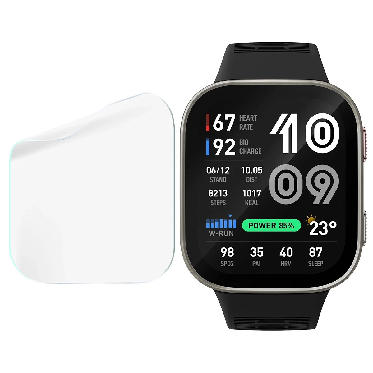 Kryt Bizon Watch Film HydroFlex Amazfit Bip Max [3 PACK]