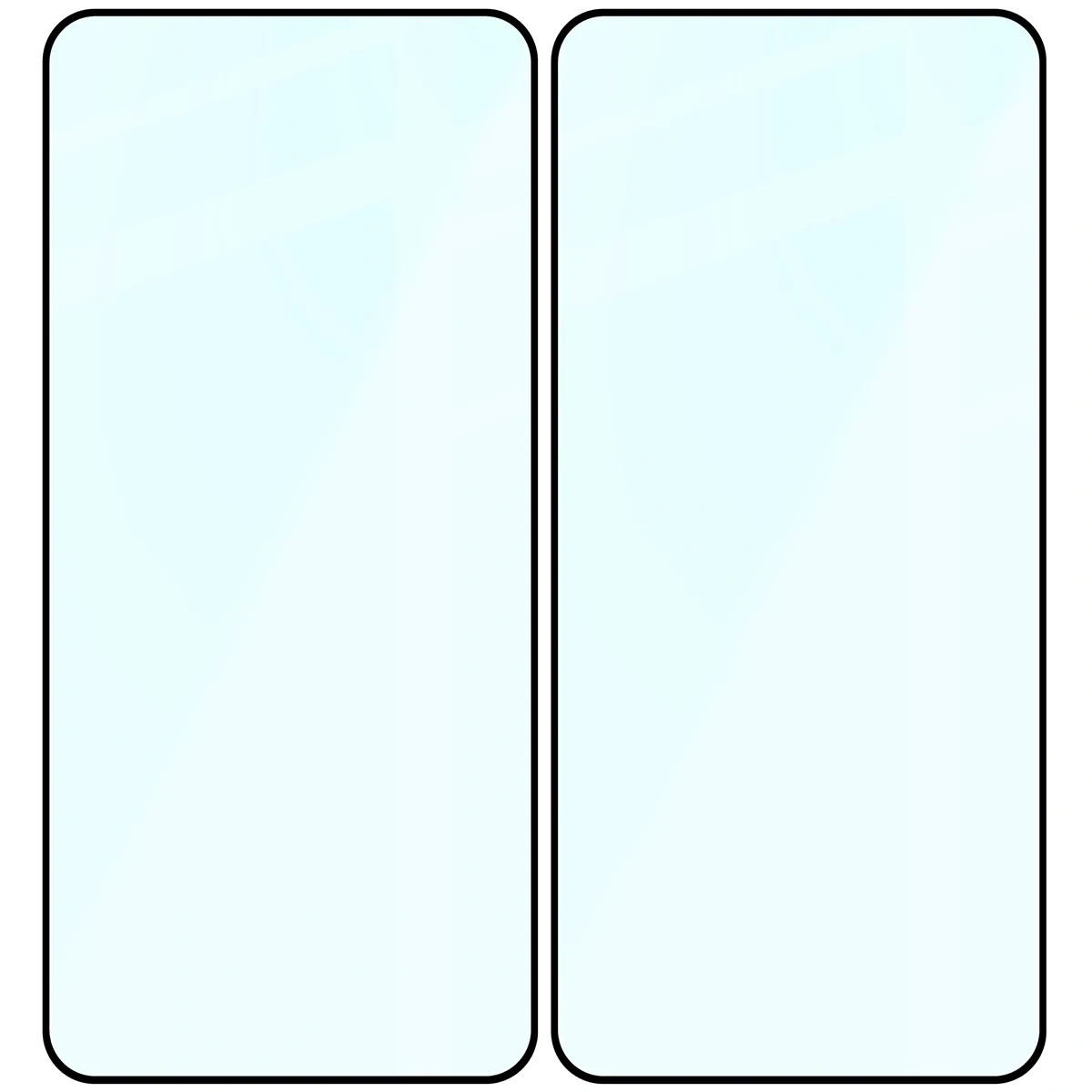 Ochranné sklo Bizon Glass Edge Duo Samsung Galaxy A27 5G, black frame [2 PACK]
