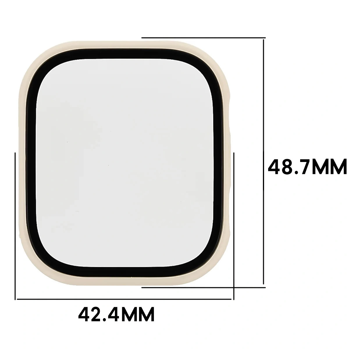 Kryt Bizon Case Watch Adamo Xiaomi Redmi Watch 6, beige