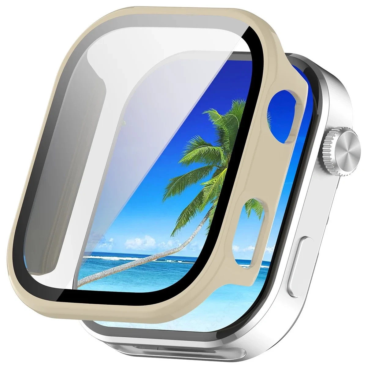 Kryt Bizon Case Watch Adamo Xiaomi Redmi Watch 6, beige