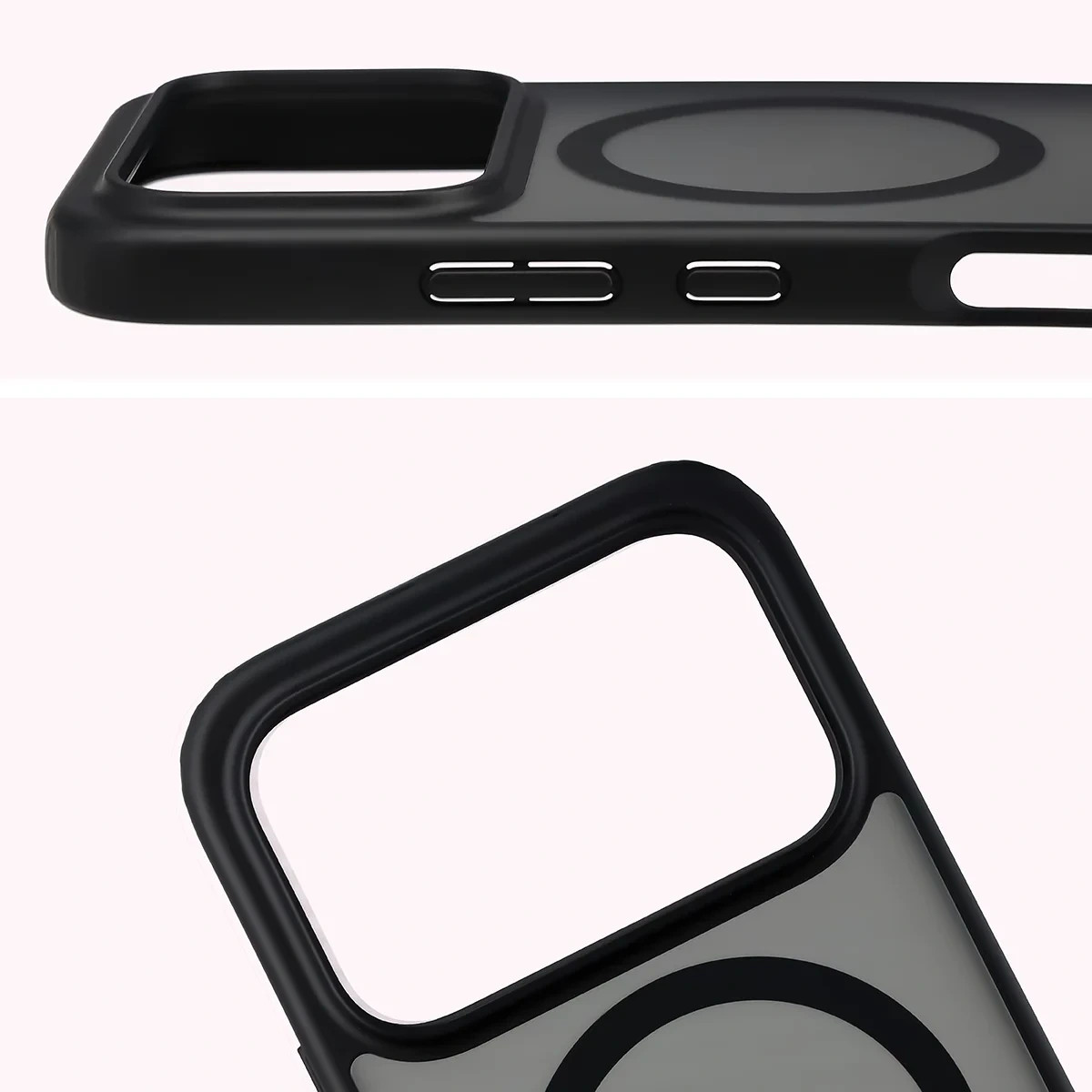Kryt Bizon Case MatteO Magnetic Honor 600 5G / 600 Pro 5G, smoky black