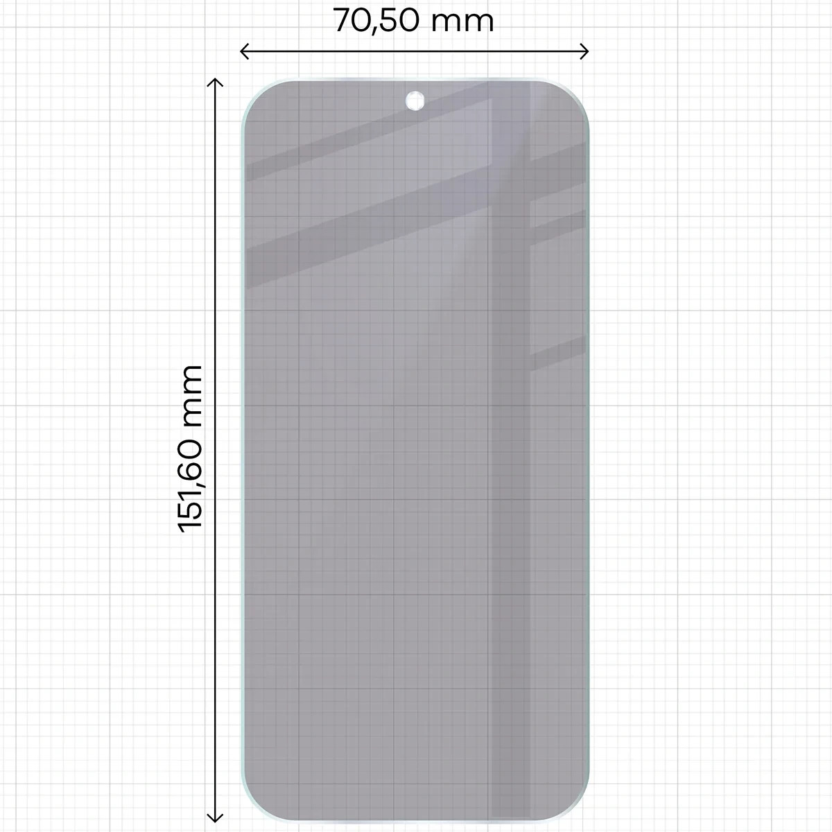Ochranné sklo Bizon Hybrid Shadow Honor 600 5G, matte