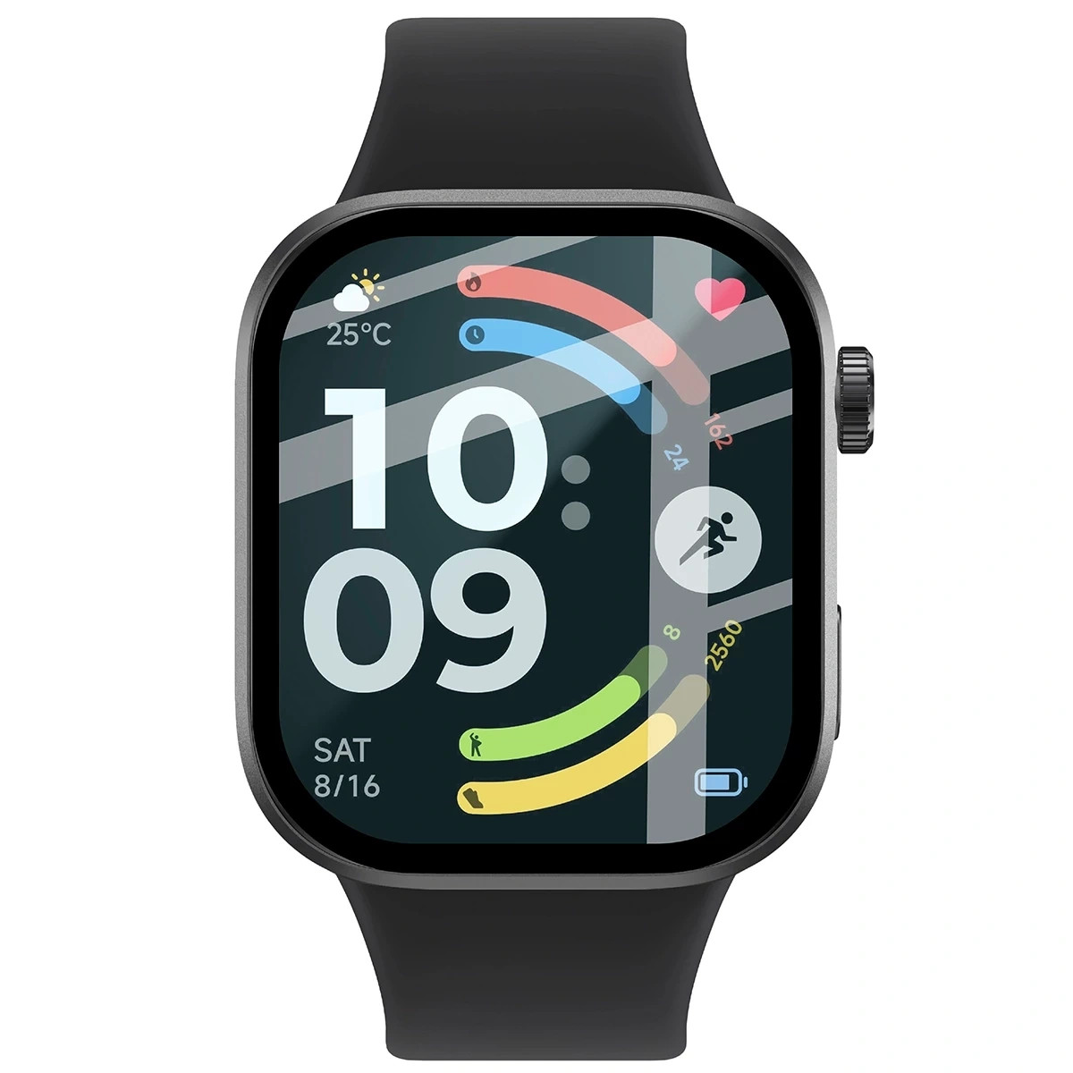 Kryt Bizon Watch Glass Edge Hybrid Xiaomi Redmi Watch 6, black