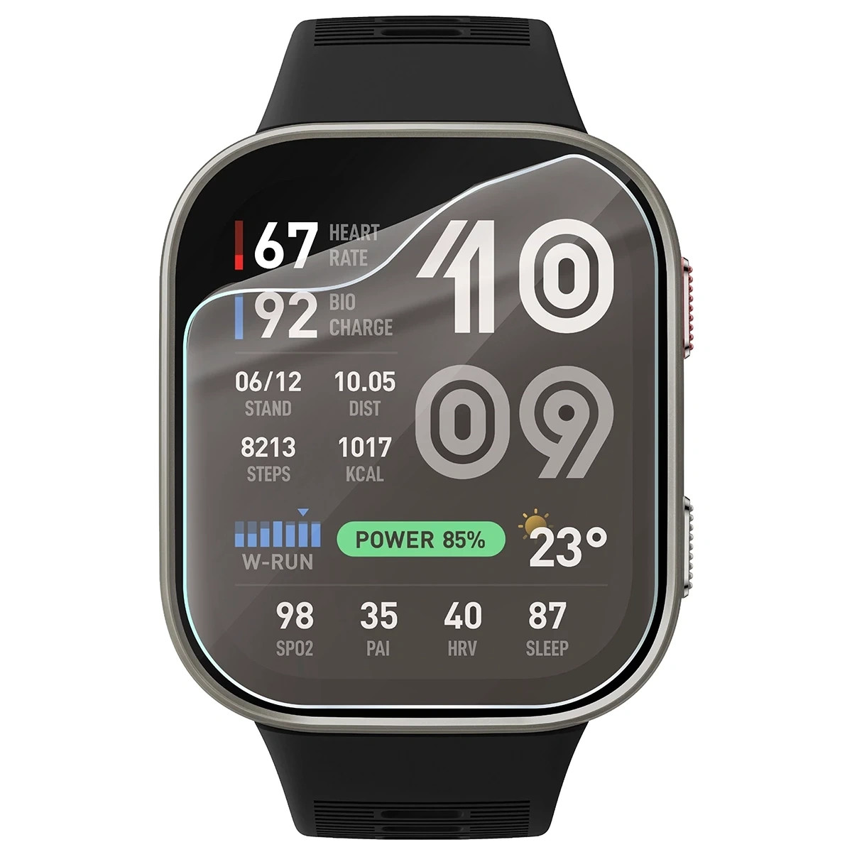 Kryt Bizon Watch Film Matte Duo Amazfit Bip Max [2 PACK]