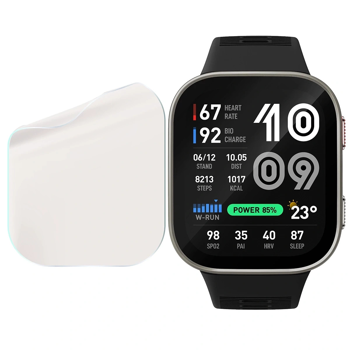 Kryt Bizon Watch Film Matte Duo Amazfit Bip Max [2 PACK]