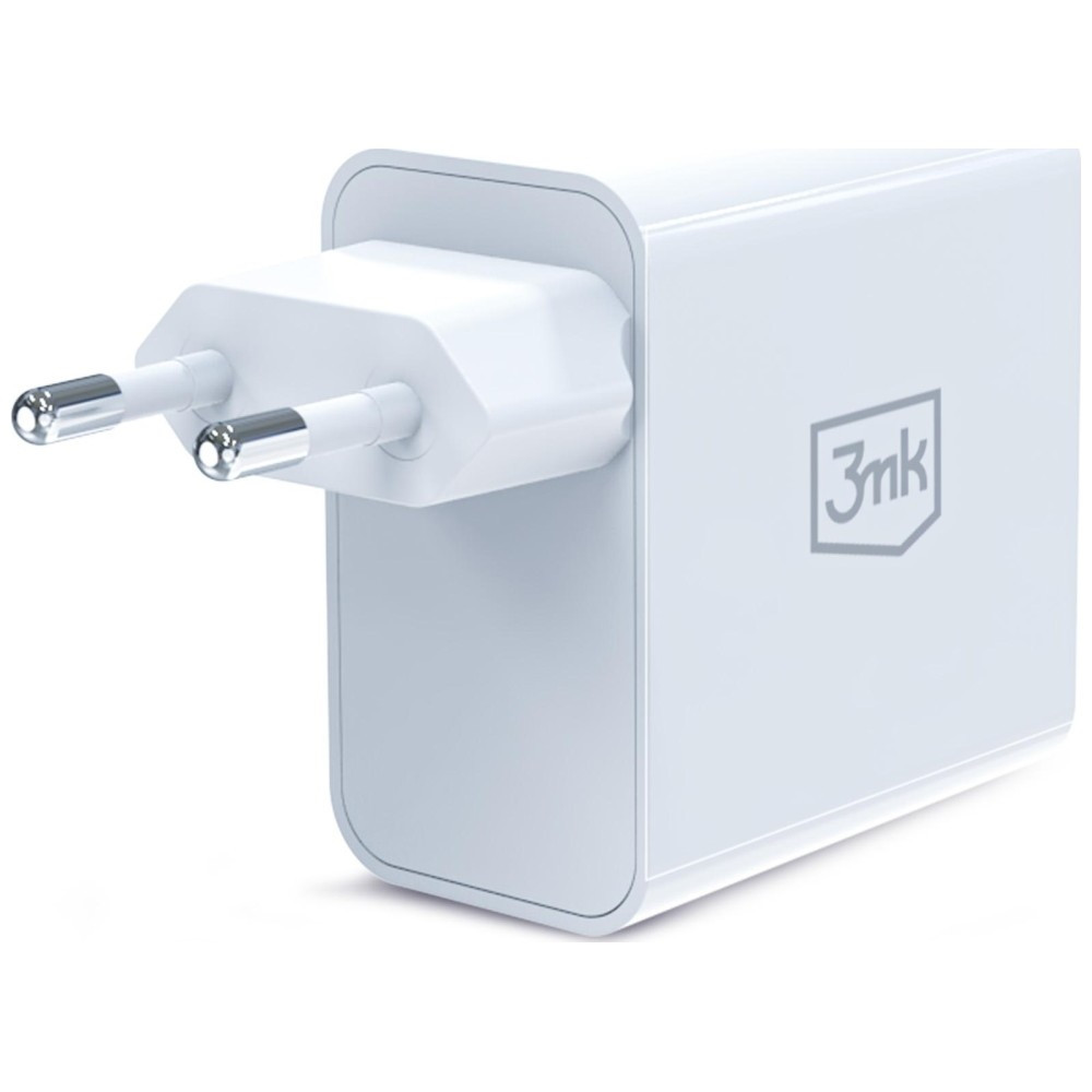 Síťová nabíječka 3MK FlowPower USB-A, USB-C 45W PD 3.0 QC4+ white