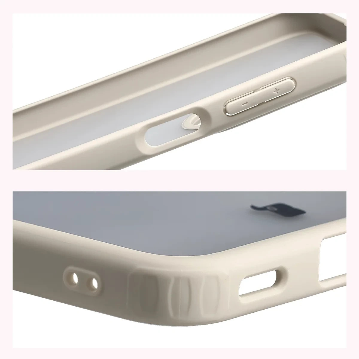 Kryt Bizon Case Angelo Samsung Galaxy A27 5G, semi-transparent with a beige frame