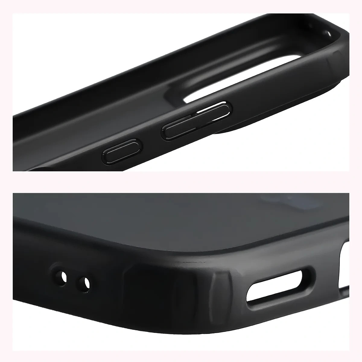 Kryt Bizon Case Angelo Honor 600 5G / 600 Pro 5G, smoked with a black frame