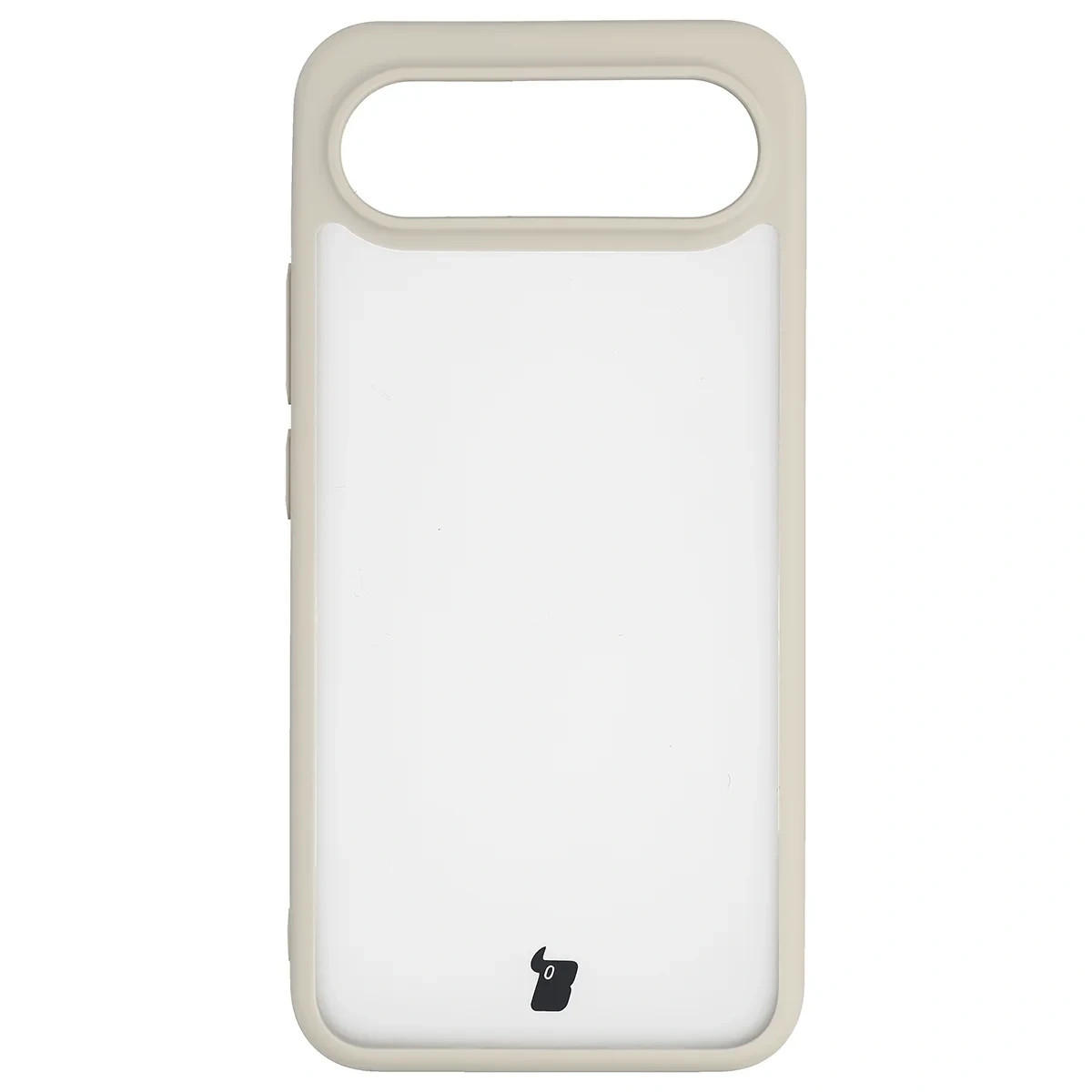 Kryt Bizon Case Angelo Vivo X300 FE, semi-transparent with a beige frame