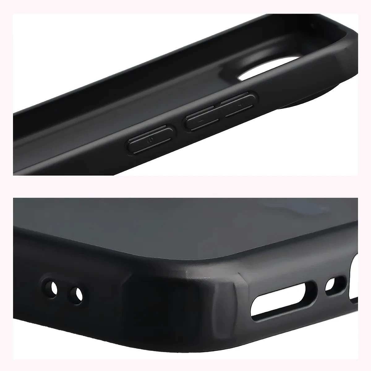 Kryt Bizon Case Angelo Vivo X300 FE, smoked with a black frame