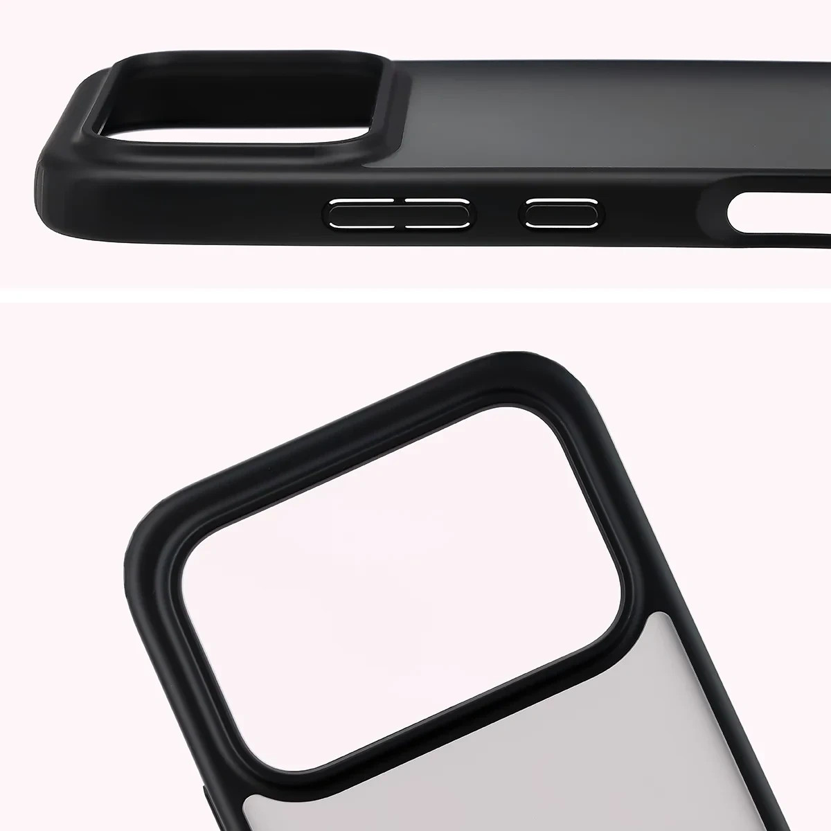 Kryt Bizon Angelo Pack Honor 600 5G / 600 Pro 5G, smoked with a black frame