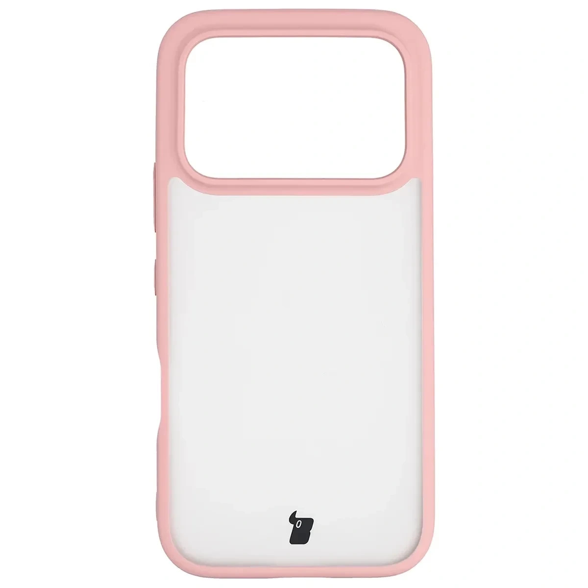 Kryt Bizon Angelo Pack Honor 600 5G / 600 Pro 5G, semi-transparent with a light pink frame